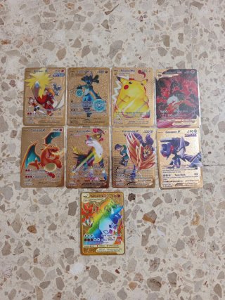Cartas Pokémon Metalicas V/VMAX NUEVAS.