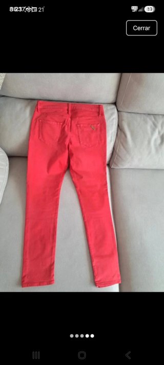 Vaqueros Massimo Dutti rojos