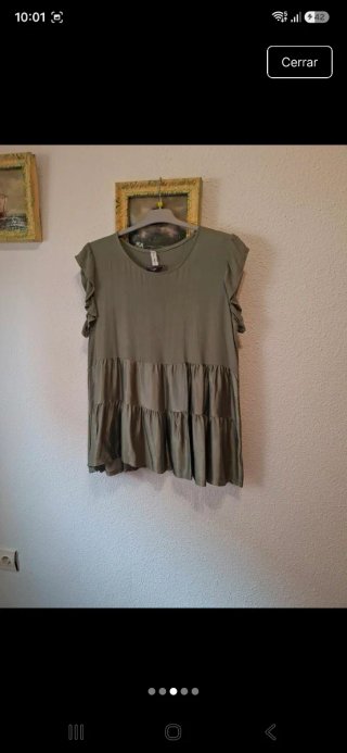 Blusón blanco talla L