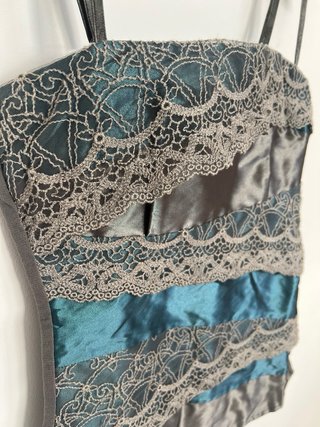 Conjunto Falda Siste’s Gris/Verde