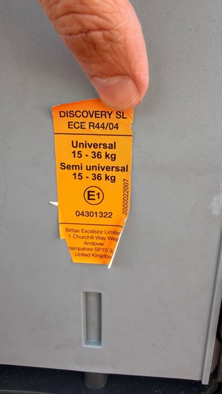 Silla Coche Britax Römer Discovery SL Isofix
