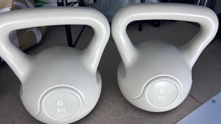 Juego 2 Mancuernas Kettlebell 6 kg