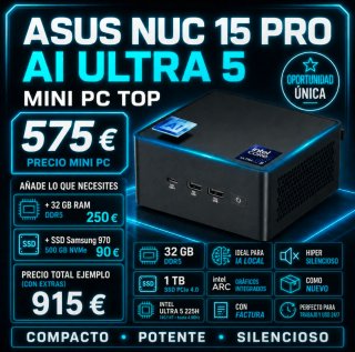 Mini PC Asus NUC 15 Pro AI Ultra 5