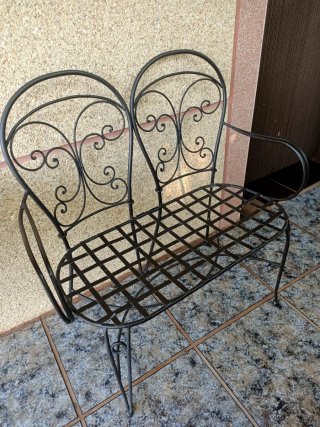 Sillón de Terraza Metálico Negro