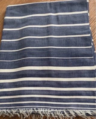 Pañuelo GAP rayas algodón azul y blanco