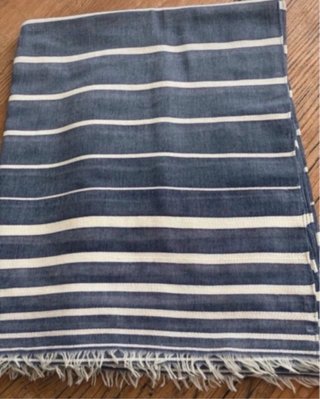 Pañuelo GAP rayas algodón azul y blanco