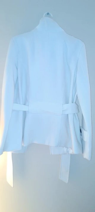 Chaqueta Zara Basic Blanca Talla M