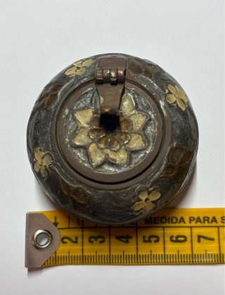 Cenicero de bolsillo indio antiguo