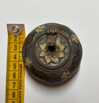 Cenicero de bolsillo indio antiguo