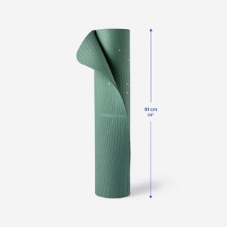 Esterilla Yoga Suave Verde Oscuro-Beis Adherencia Confort