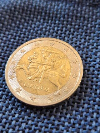Moneta Lituania 2 Euro 2017 collezione numismatica