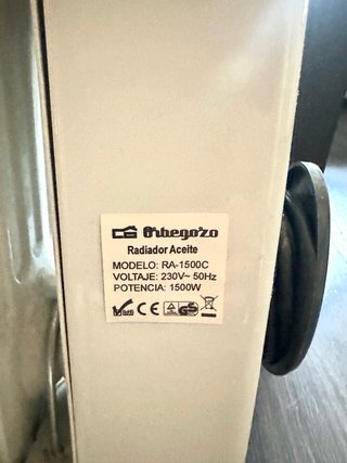 Radiador Eléctrico Orbegozo 1500W Vintage
