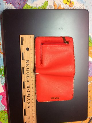 Portafoglio Fossil rosso