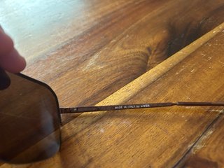 Gafas de sol Alfa Romeo Vintage Marrón Dorado