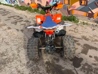 Quad 125cc Rebel Master Naranja Blanco