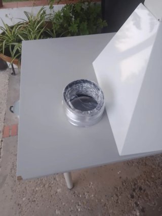 Campana extractora blanca