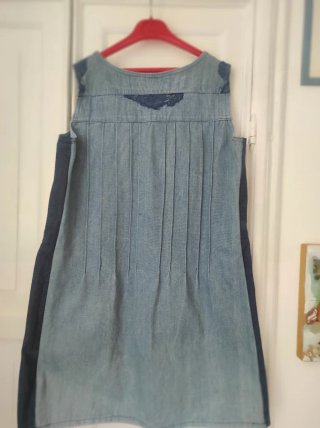 Abito jeans e pizzo