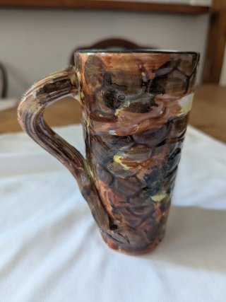 Tazza ceramica sarda decorata donna