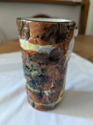 Tazza ceramica sarda decorata donna