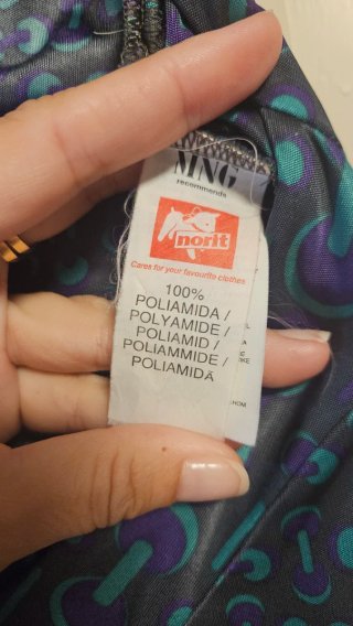 Vestido Mango azul y morado