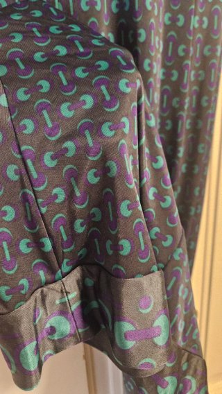 Vestido Mango azul y morado