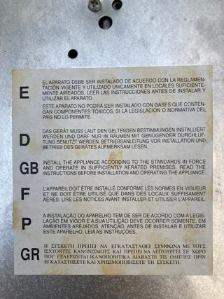 Placa de gas Teka 2 fuegos 50x30cm acero inox