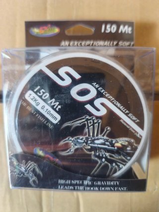 Hilo de pesca SOS 150 Mt 0.10mm