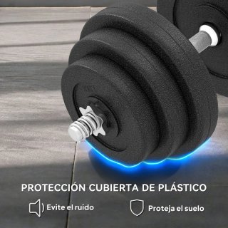 Mancuernas ajustables con discos