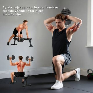 Mancuernas ajustables con discos