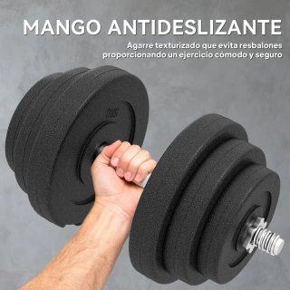 Mancuernas ajustables con discos