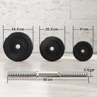 Mancuernas ajustables con discos