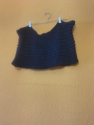 Cuello azul tejido