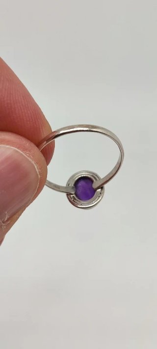 Anillo de Plata y Amatista.