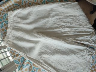 Pantalón Palazzo Zara Blanco Talla L