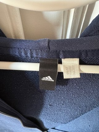 Sudadera Adidas Azul con Cremallera