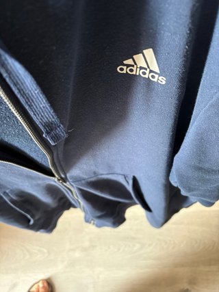 Sudadera Adidas Azul con Cremallera