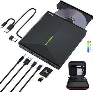 Grabadora CD/DVD Externa Perfeo USB-C