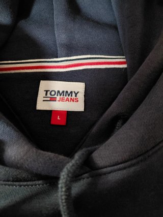 Sudadera Tommy Jeans Branded Hem Hoodie Azul
