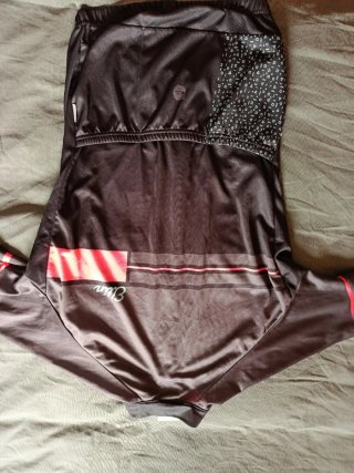 Maillot Ciclismo Eltin Gris y Rosa talla L