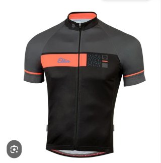 Maillot Ciclismo Eltin Gris y Rosa talla L
