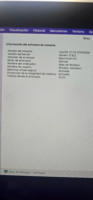 iMac 24 2015 Plata 2,8 GHz intel core i5 dev4 nucl