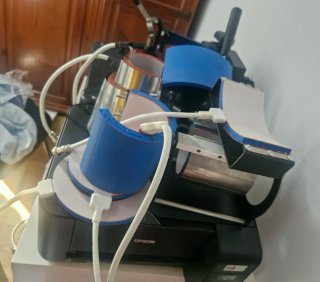 Plancha para estampar camisetas y tazas