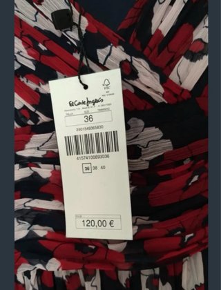 Vestido largo estampado floral Easy Wear T.36