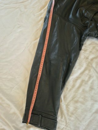 Giaccone vintage vera pelle nero