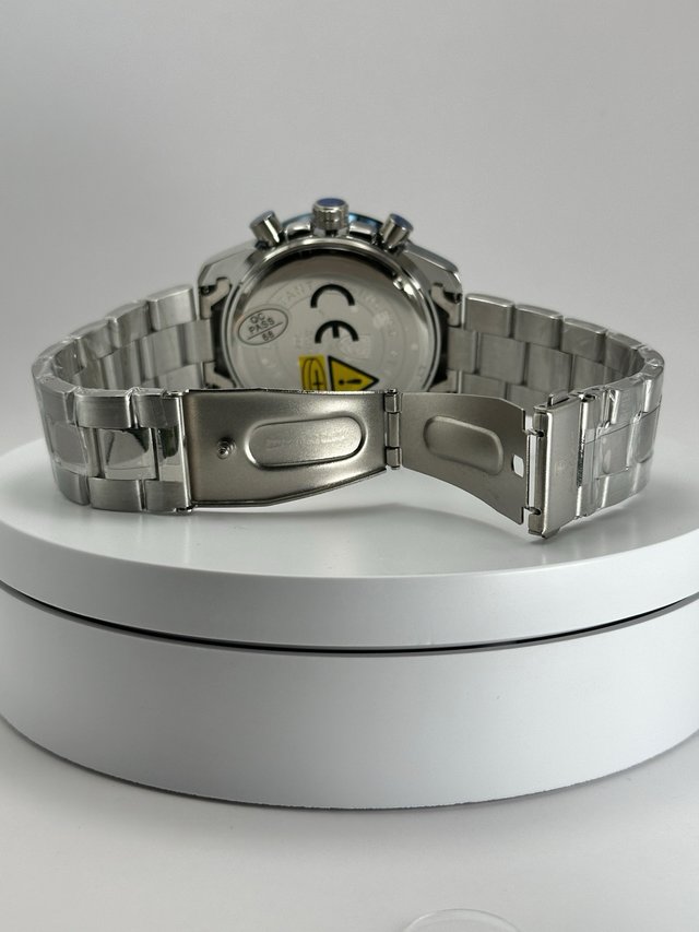 Reloj Poedagar Cronógrafo Azul y Plateado