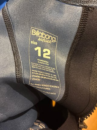 Traje Neopreno Billabong Infantil TALLA12