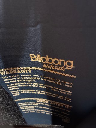 Traje Neopreno Billabong Infantil TALLA12