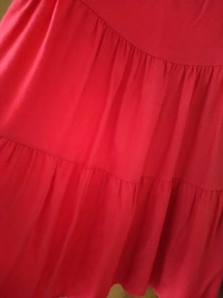Vestido rojo volantes