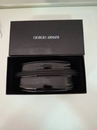 Custodia Giorgio Armani nera zip nuova