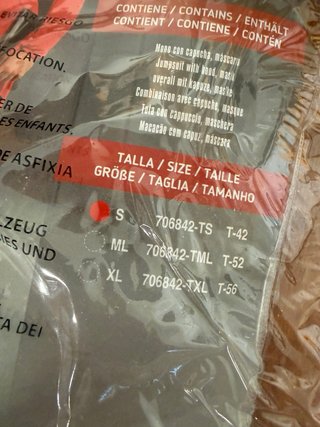 Disfraz Ladrón La Casa de Papel Talla S